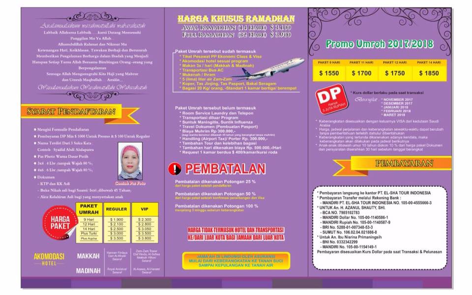 BROSUR TERBARU ELSHA TOUR